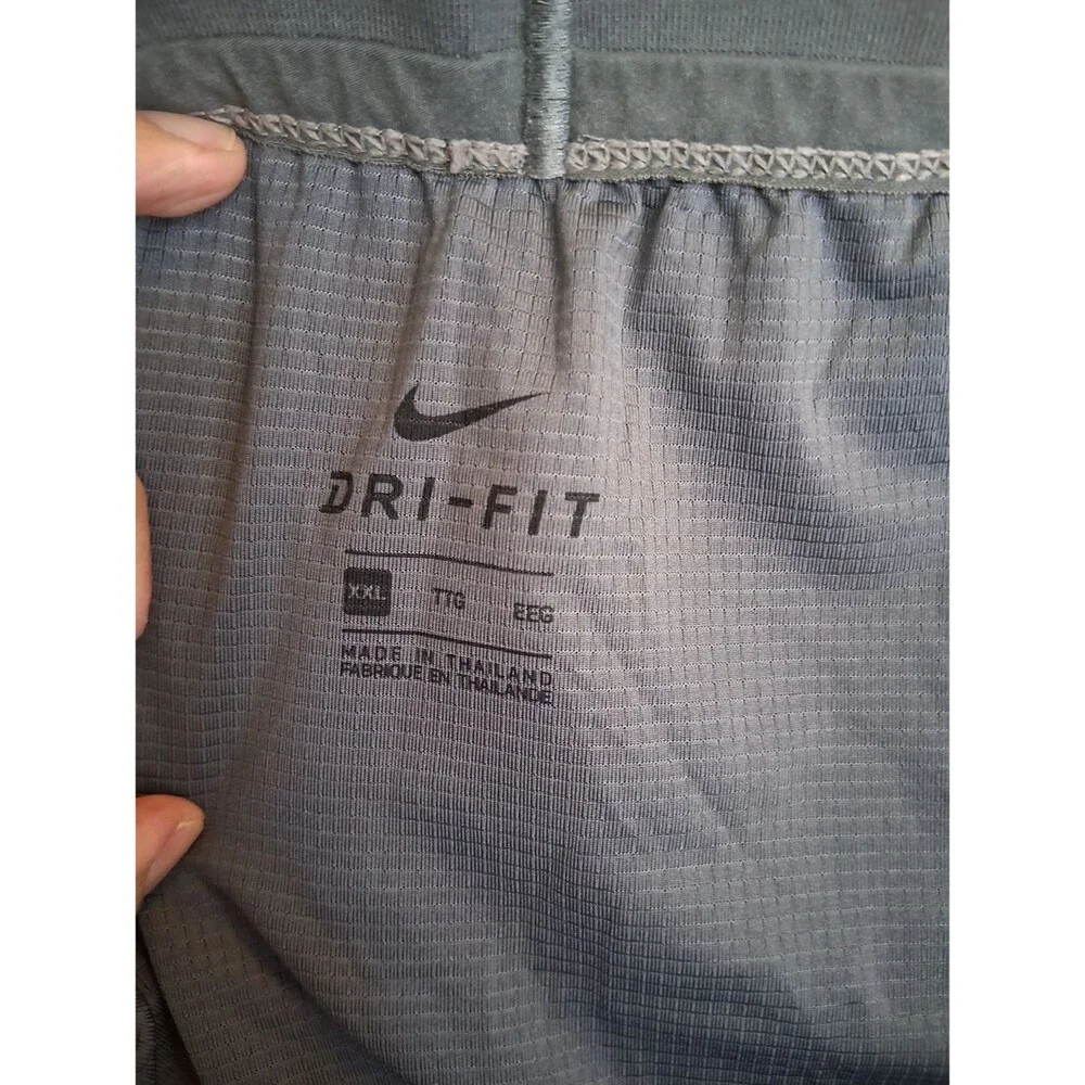 Nike Dri-FIT Running Shorts Gray Athletic Gym Workout Shorts Size XXL